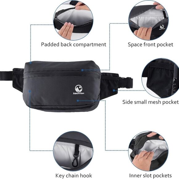 Waterproof Fanny Pack & Belt Bag – Stylish Unisex Crossbody for Travel & Hiking - Picture 5 of 9